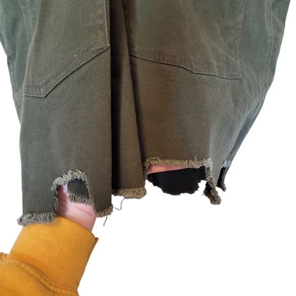 THE Cove olive green overall dress skirt Medium - Picture 2 of 9